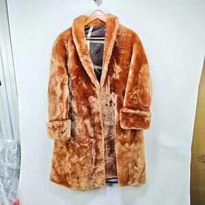 Vintage 50s Beau Mouton Jacques Heim Sheared Lamb Fur Coat